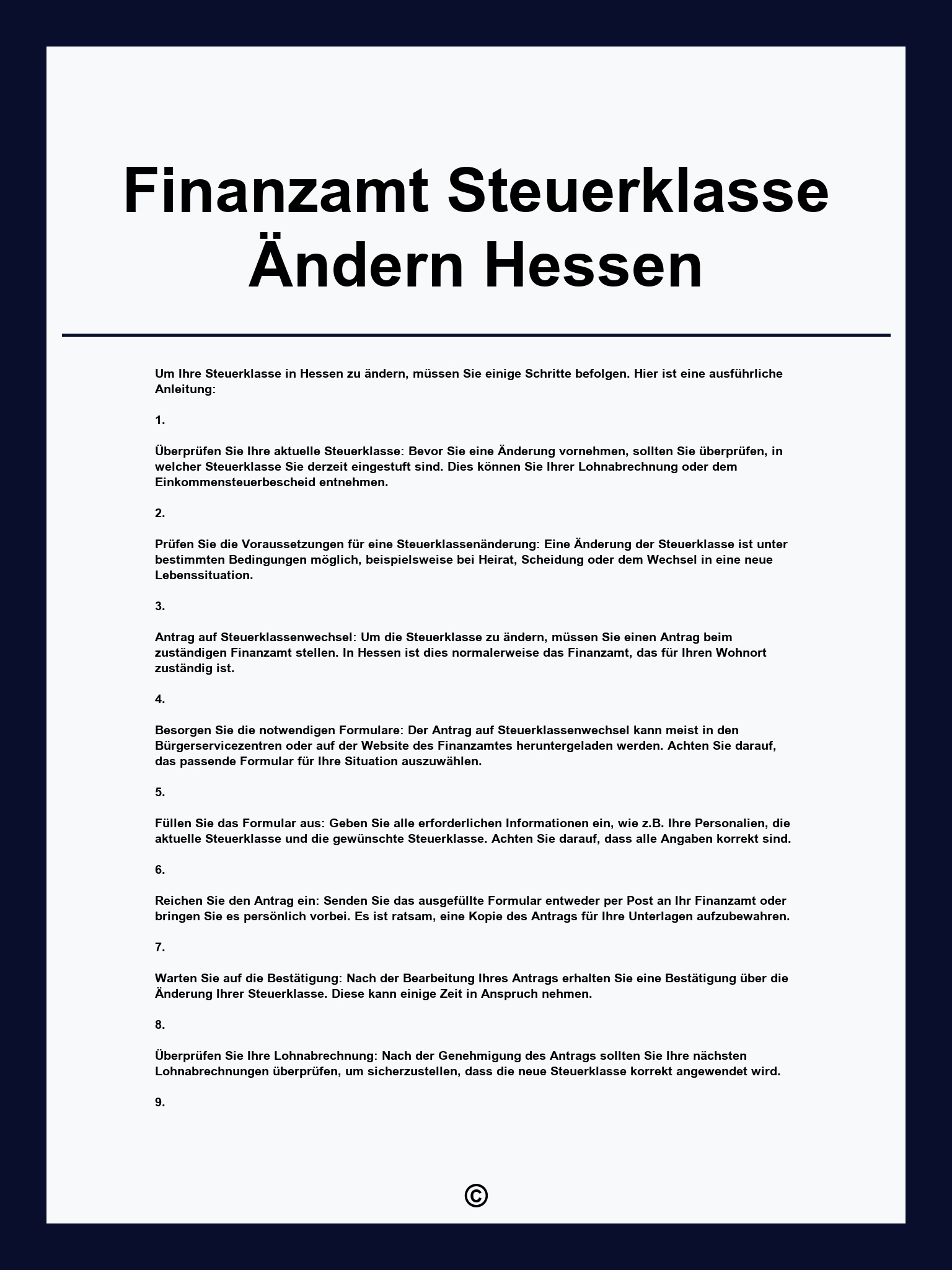Finanzamt Steuerklasse Ändern Hessen