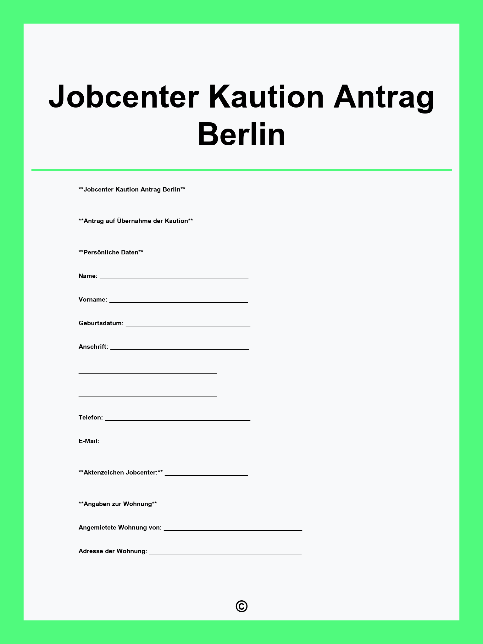 Jobcenter Kaution Antrag Berlin