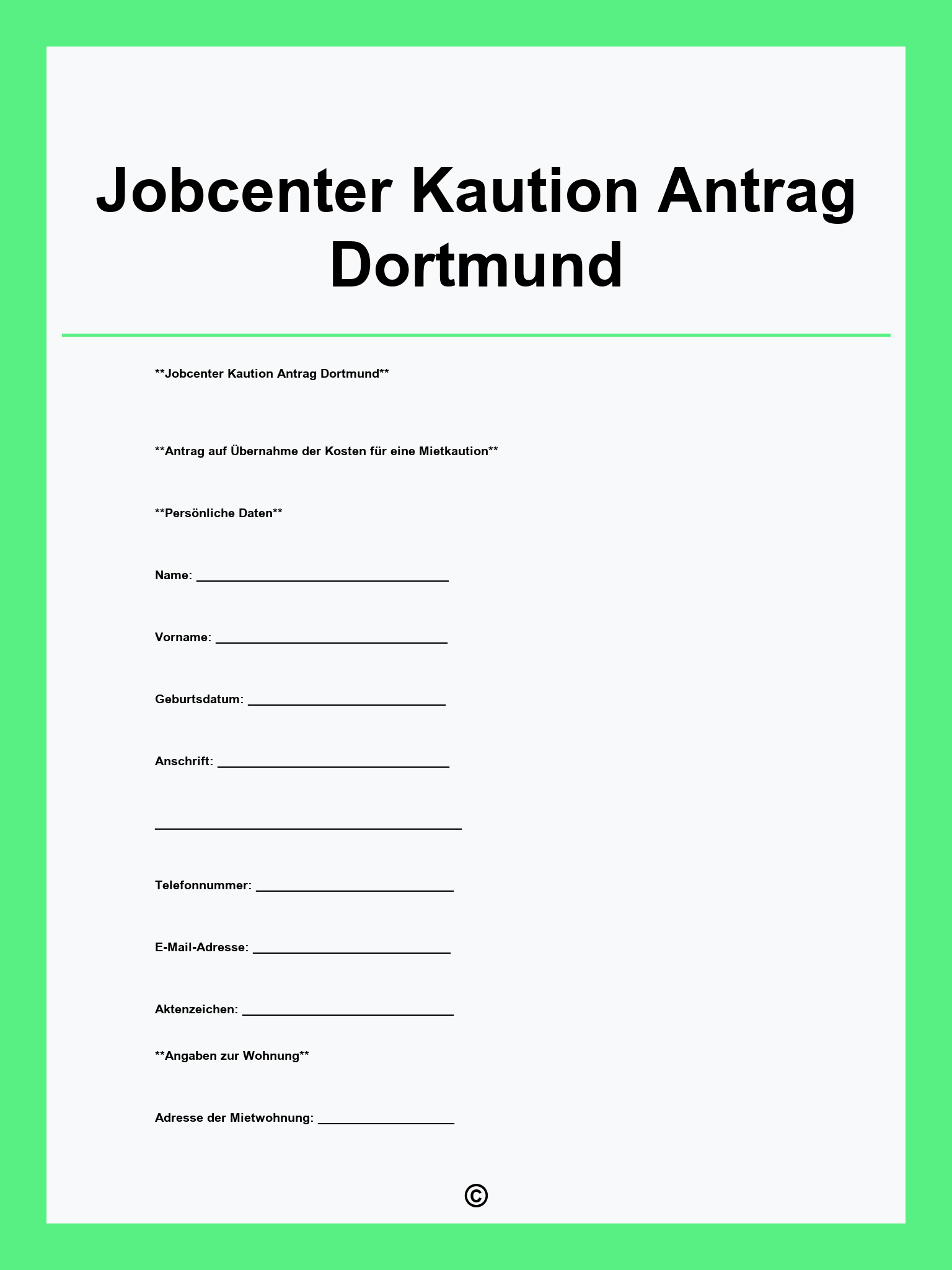 Jobcenter Kaution Antrag Dortmund