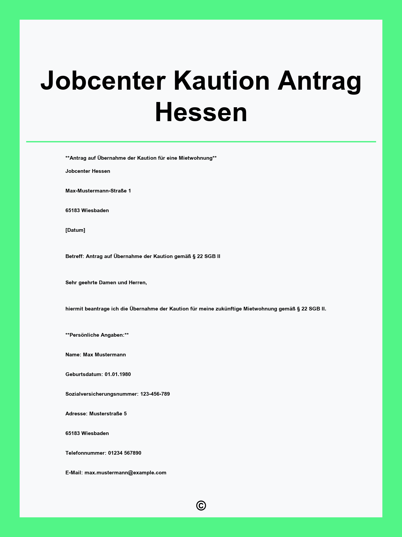 Jobcenter Kaution Antrag Hessen