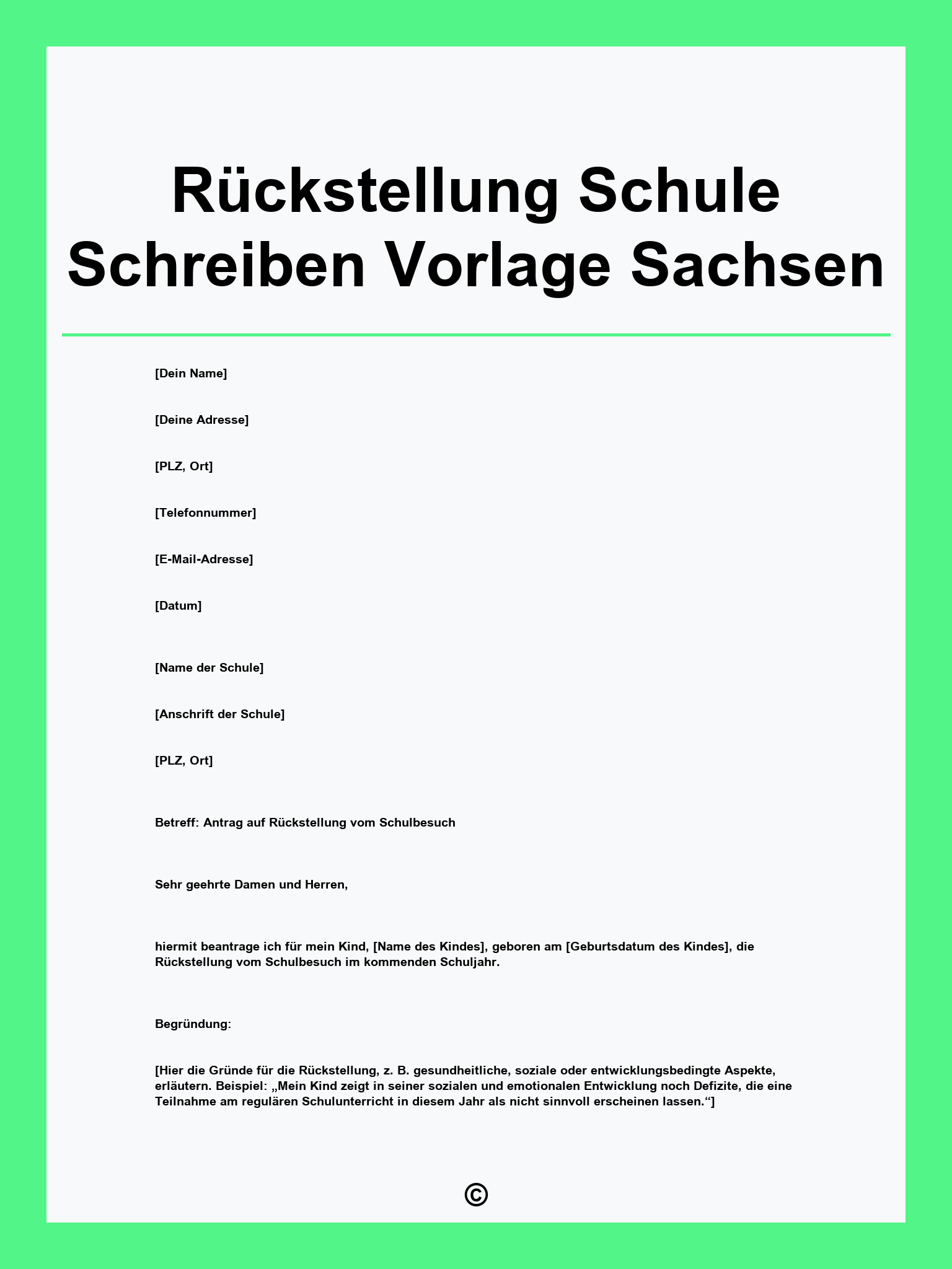 Rückstellung Schule Schreiben Vorlage Sachsen