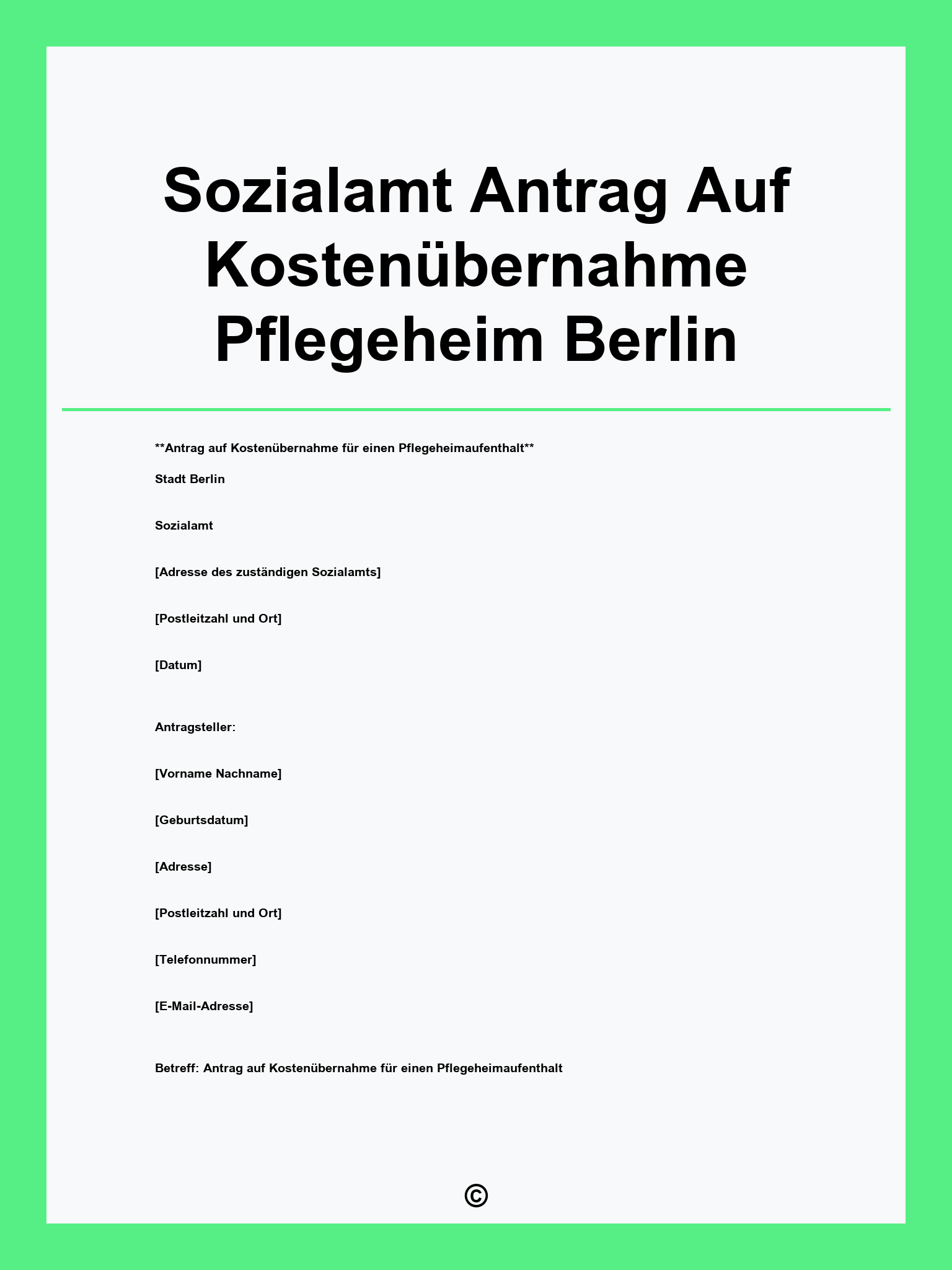 Sozialamt Antrag Auf Kostenübernahme Pflegeheim Berlin
