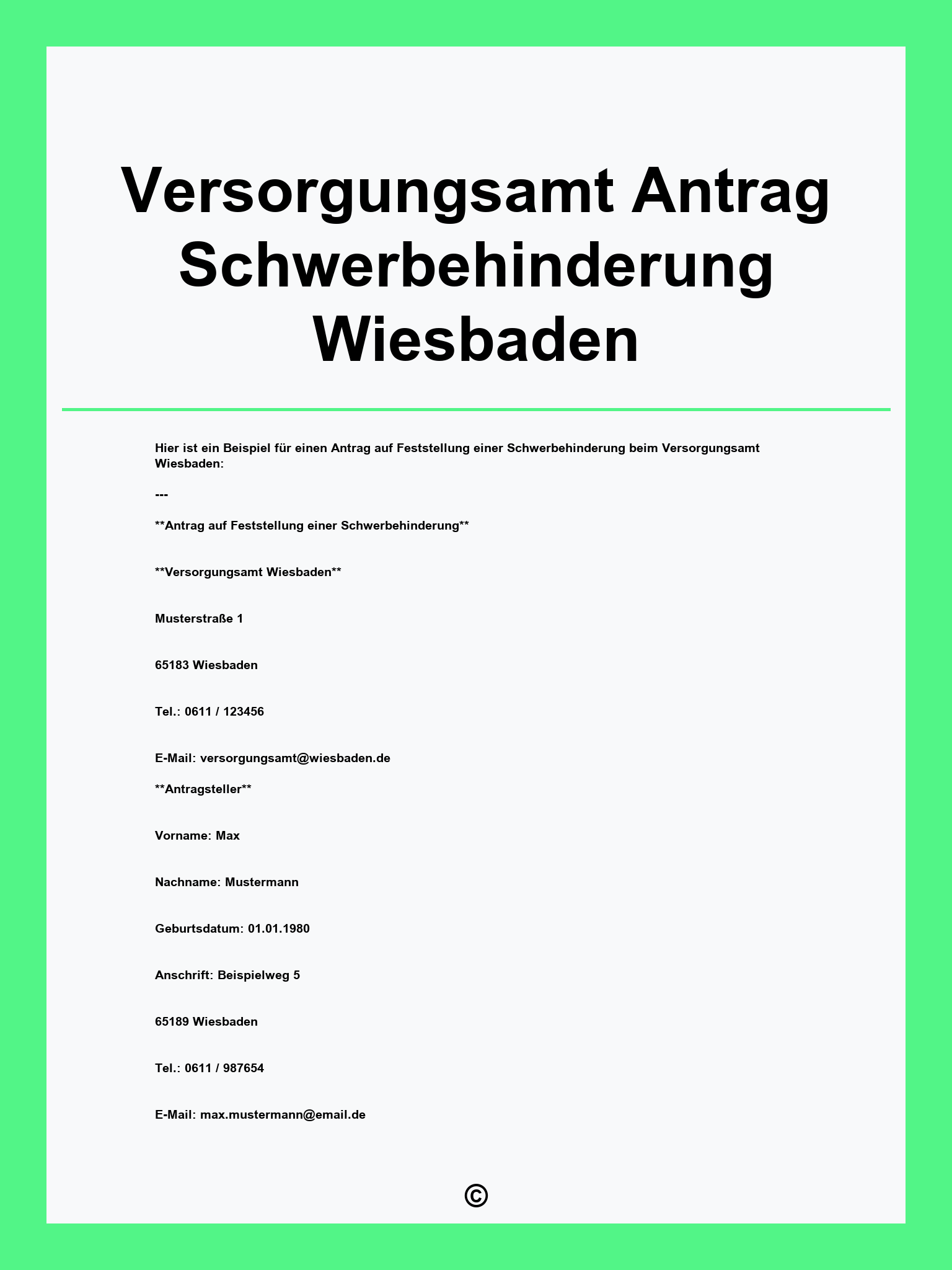 Versorgungsamt Antrag Schwerbehinderung Wiesbaden
